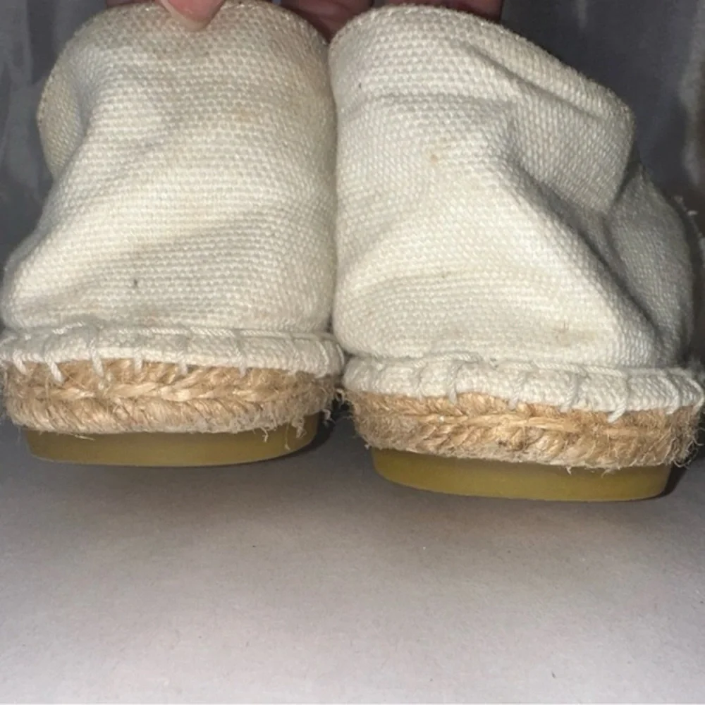 Used channel‎ tan CLOTH ESPADRILLES size 8